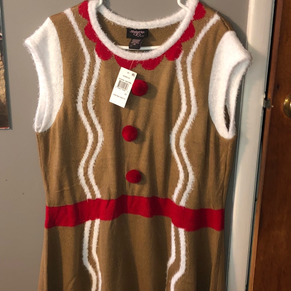 Christmas gingerbread dress.
